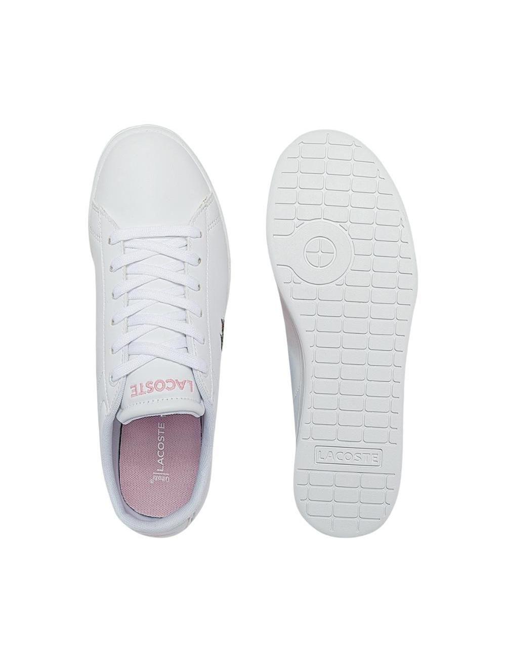 LACOSTE CARNABY MUJER BCO-ROSA