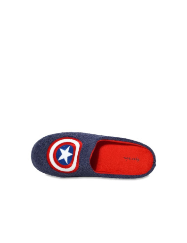 Zapatilla casa rizo niño Capitán América Garzón suela de goma