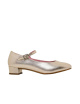 ZAPATO DE TACON MARY JANE ESCOOLERS JANE E2330 PIEL METALIZADA