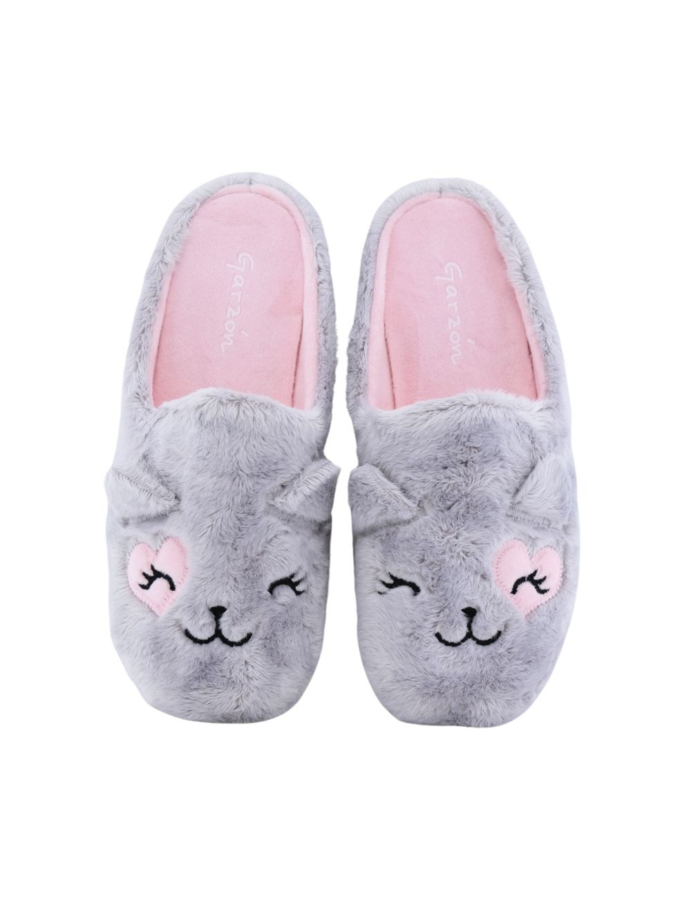 GARZON ZAPATILLA CASA DESTALONADA INFANTIL GATO CORAZON N4732.275