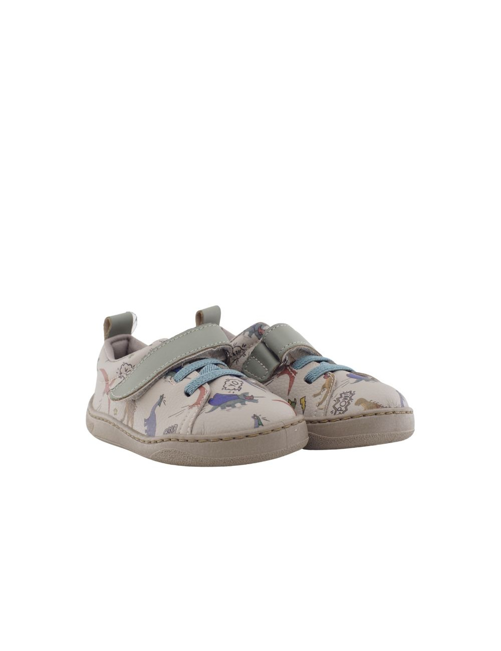 ESCOOLERS DEPORTIVO RESPETUOSO CALACEITE VELCRO CON ELÁSTICOS ESTAMPADO DINOSAURIOS EAH214631