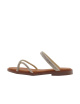 JORDANA SANDALIA ESCLAVA TIRAS BRILLOS PIEL PLANA MUJER 4279