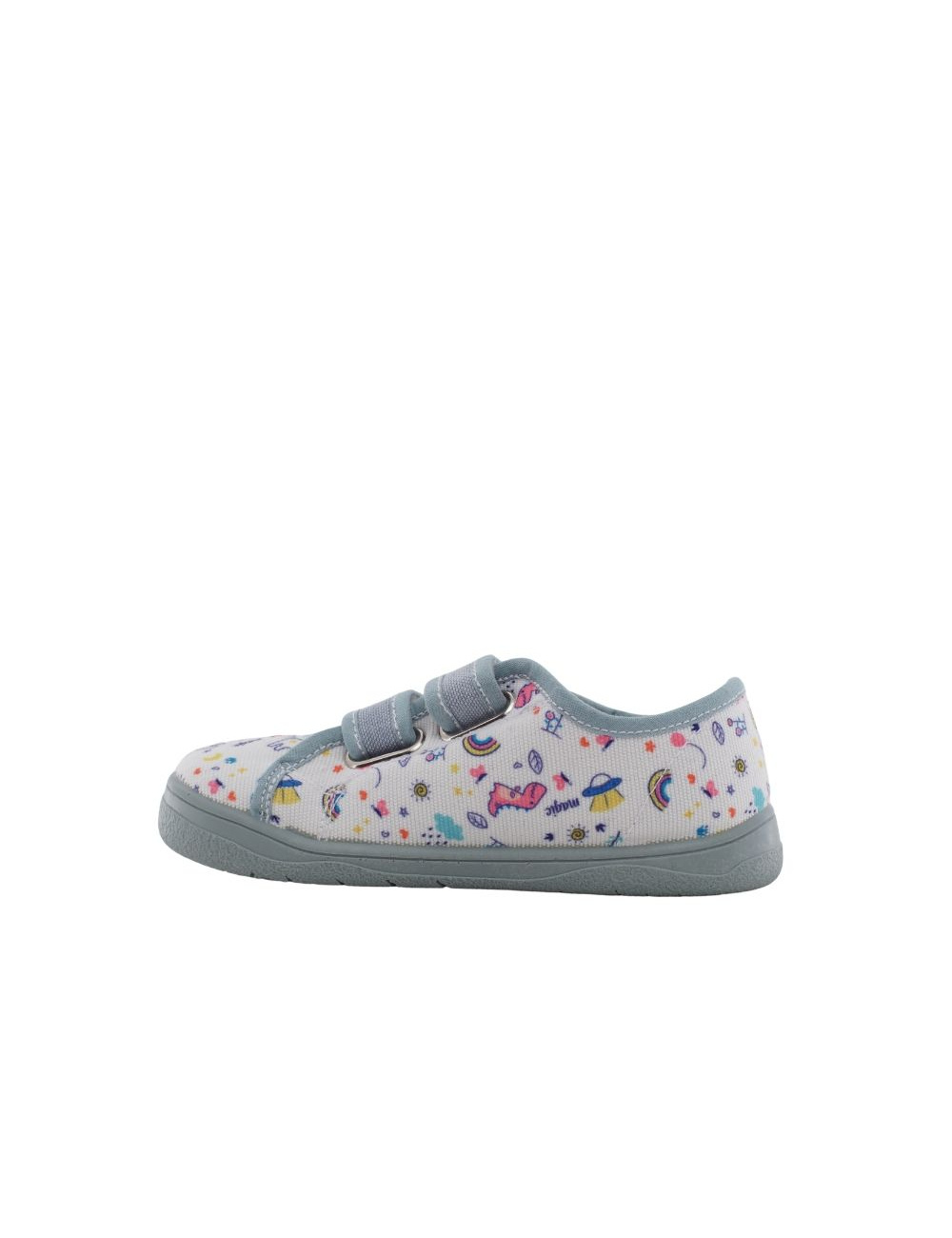 DEPORTIVO ESCOOLERS BAILO RESPETUOSO 2 VELCROS LONA ESTAMPADO UNICORN