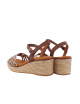 JORDANA SANDALIA CUÑA TIRAS TRENZADAS PIEL MUJER 4440