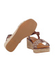 JORDANA SANDALIA CUÑA TIRAS TRENZADAS PIEL MUJER 4440
