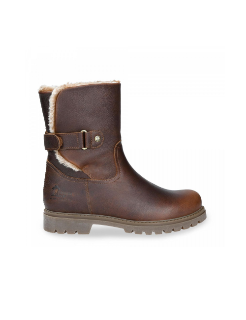 BOTA DE MEDIA CAÑA PIEL MUJER PANAMA JACK FELIA B42 MARRON